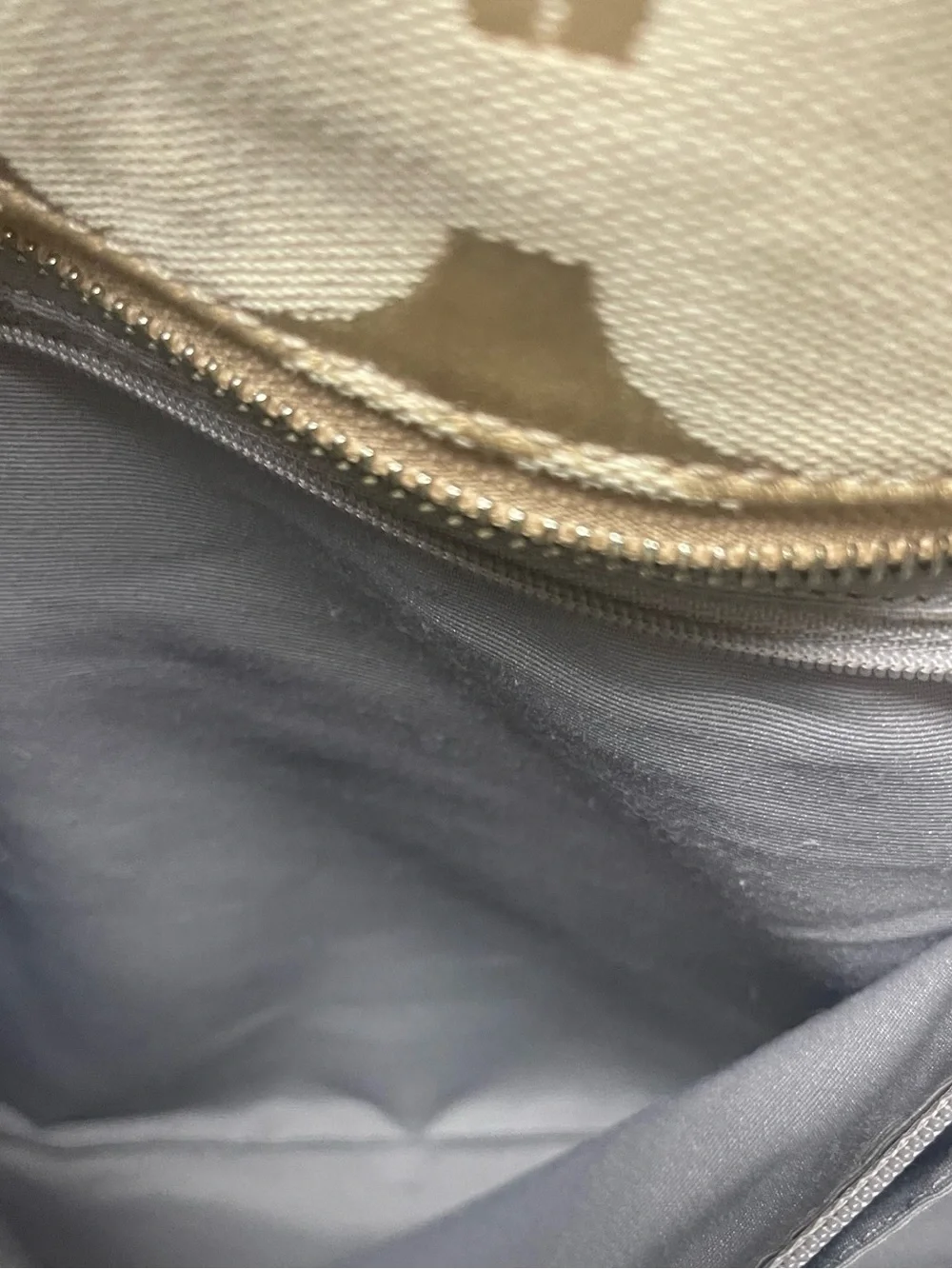 Coach Beige Signature Canvas Tote with Pink Leather Trim